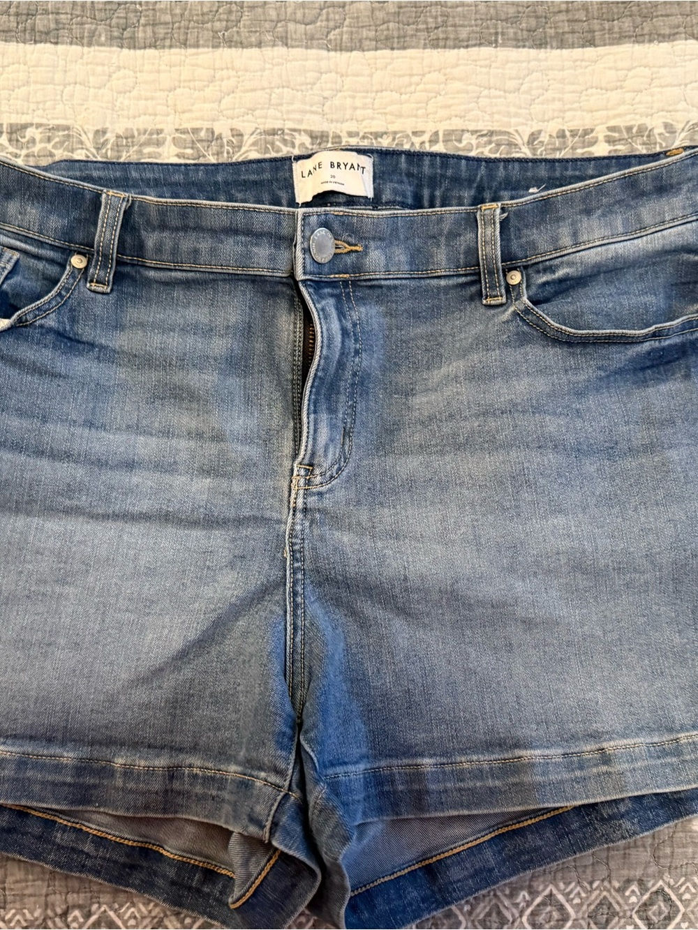 Lane Bryant Medium Blue Denim Jean Shorts